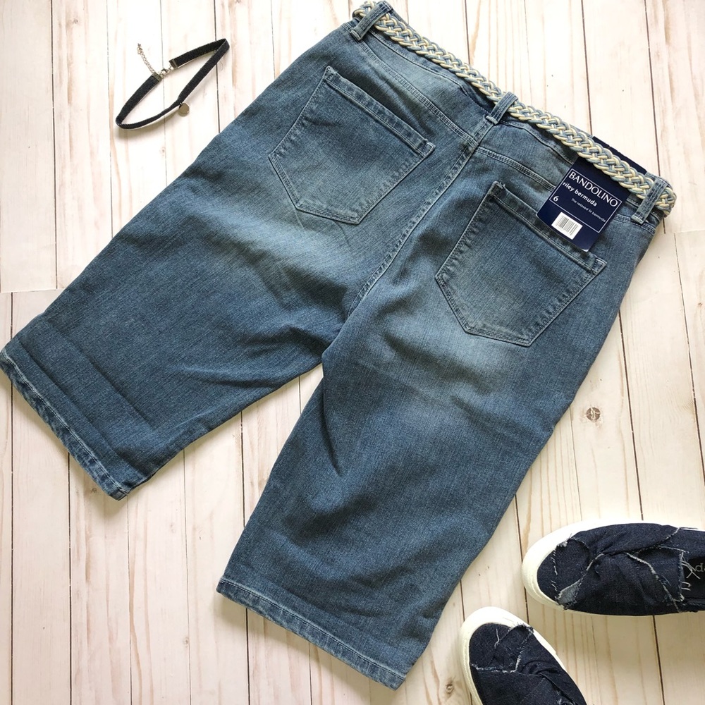 Bandolino Embroidered Bermudas - Picture 4 of 4
